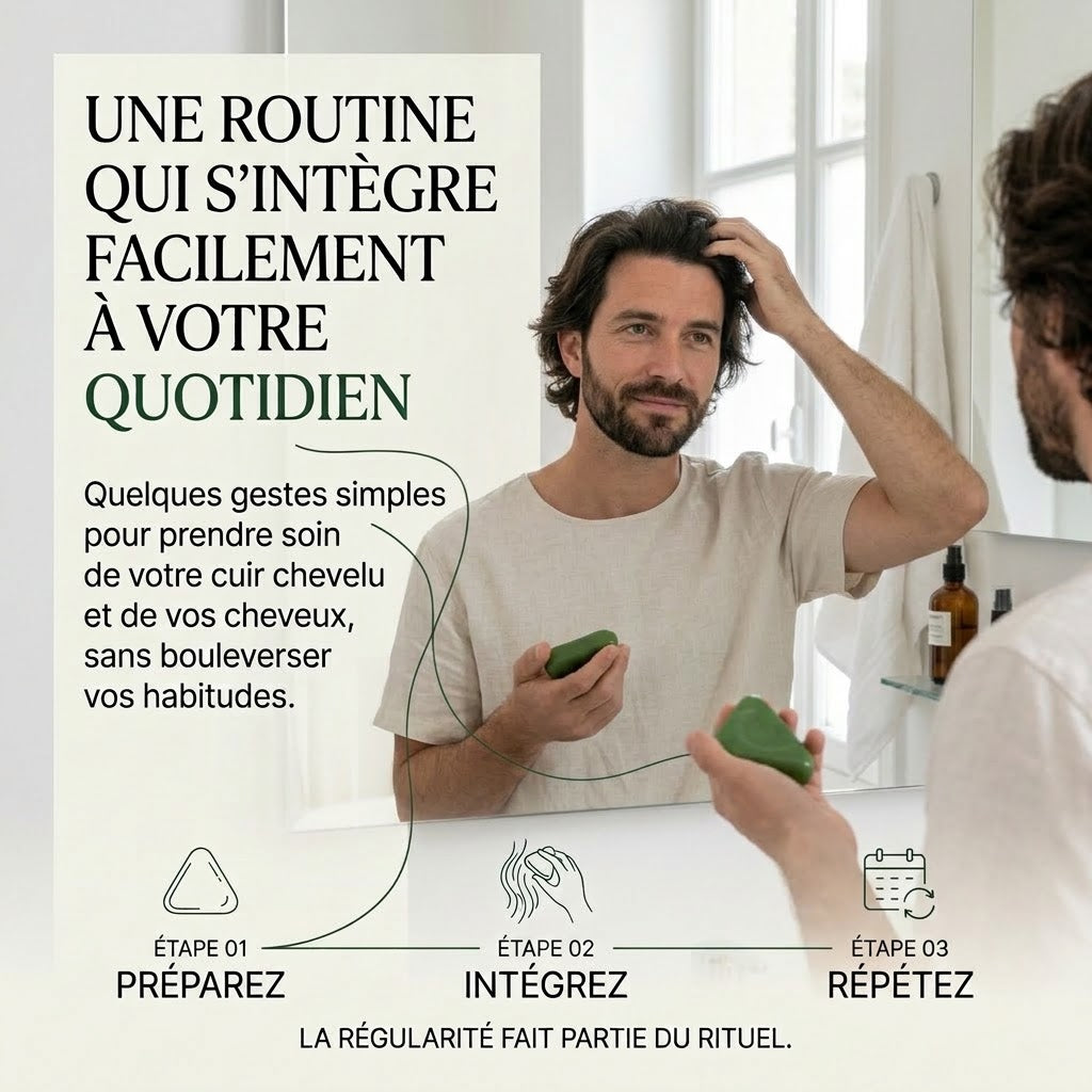 Savon Rituel Cuir Chevelu — Fortifiant & Anti-Chute pour Homme