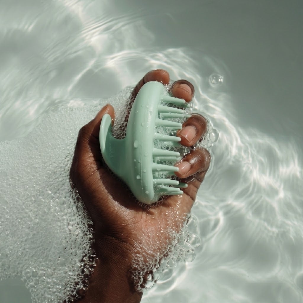 Brosse & Masseur Capillaire en Silicone
